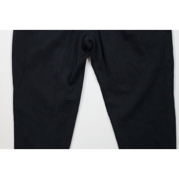 Vintage Nike Mens 2XL XXL Distressed Spell Out Cuffed Sweatpants Joggers Black - Picture 13 of 16